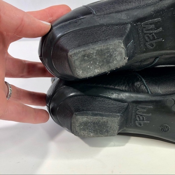 Eric Michael slouchy booties black w/ brass studs - Picture 7 of 11